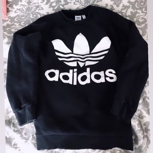 Black Adidas Crew Neck Sweatshirt